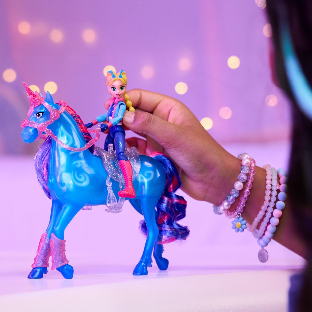 Unicorn academy set antreneaza si straluceste unicornul river si papusa isabel copii 4 ani - 10 ani [7]