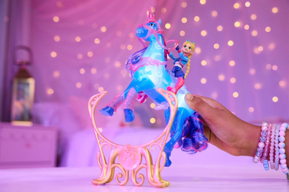 Unicorn academy set antreneaza si straluceste unicornul river si papusa isabel copii 4 ani - 10 ani [8]