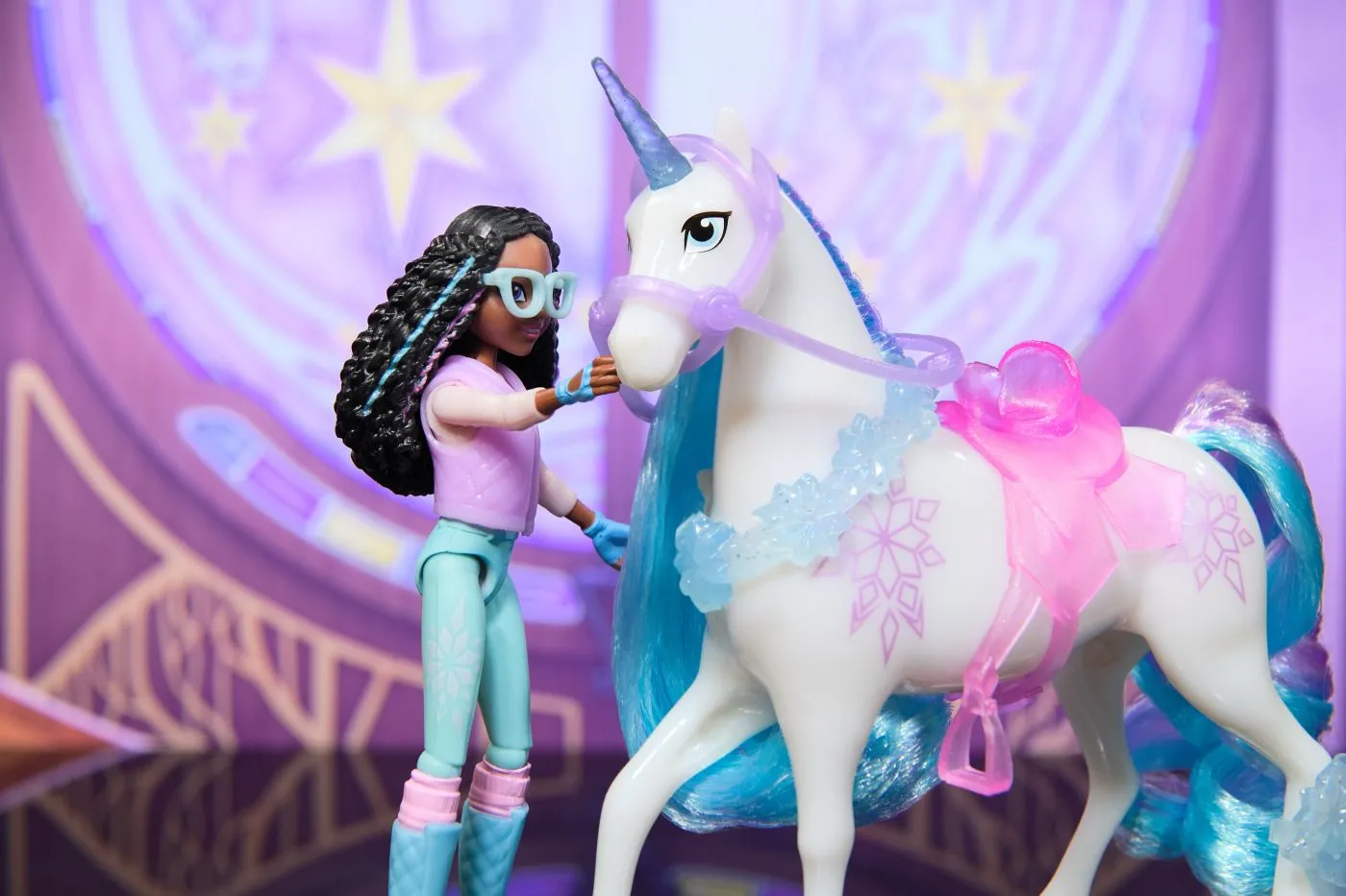  unicorn academy set papusa layla si unicornul glacier, copii varsta 4 ani pana la 8 ani [4]