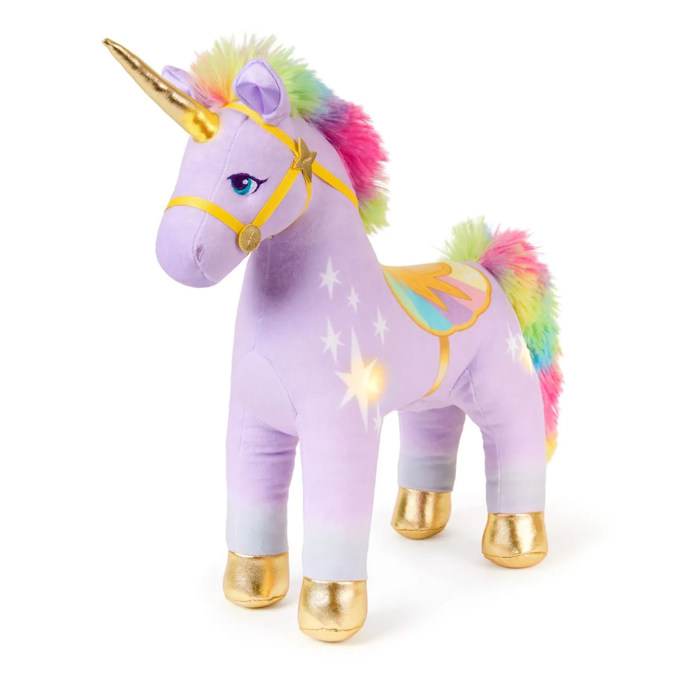 Unicorn academy unicornul wildstar de plus luminos 38cm, copii varsta 1 an pana la 5 ani [6]