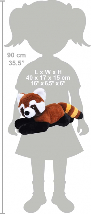 Urs Panda Rosu Ecokins - Jucarie Plus Wild Republic 30 cm [4]