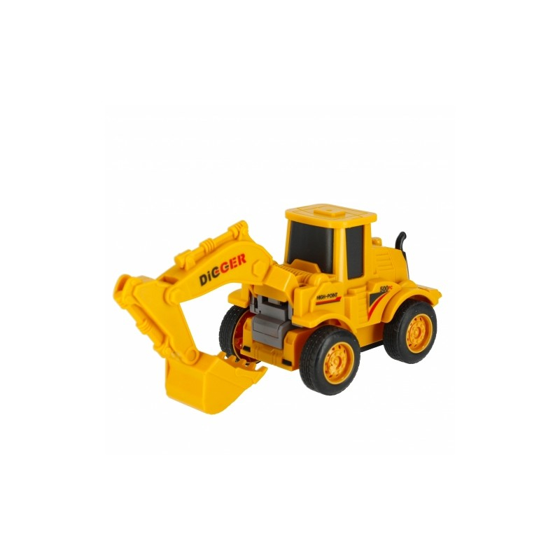 Utilaj de constructie MegaCreative 501590, 15cm, diverse modele, plastic, galben, 3+ ani [5]