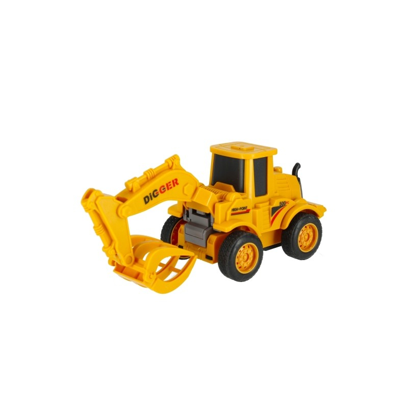 Utilaj de constructie MegaCreative 501590, 15cm, diverse modele, plastic, galben, 3+ ani [4]
