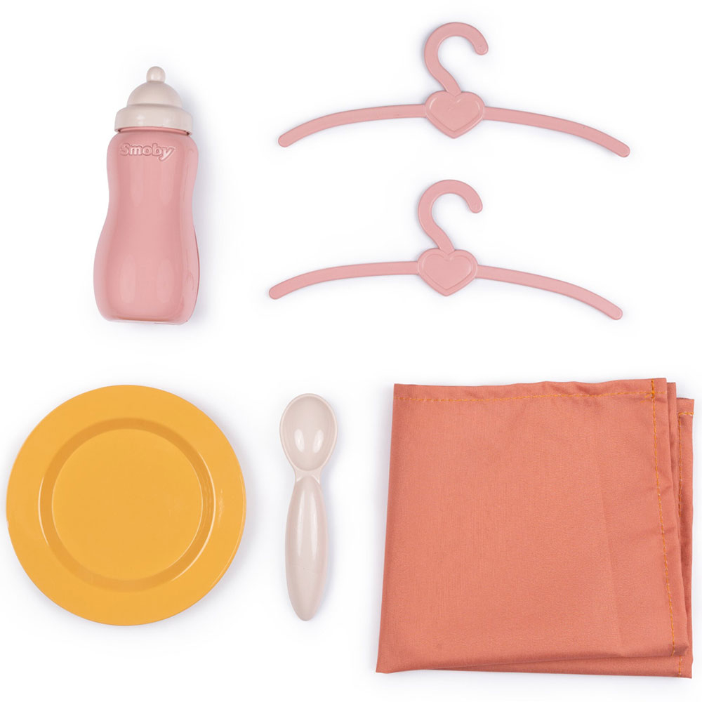 Valiza multifunctionala pentru papusi Smoby Baby Nurse Nursery Suitcase 3 in 1 cu 6 accesorii [3]