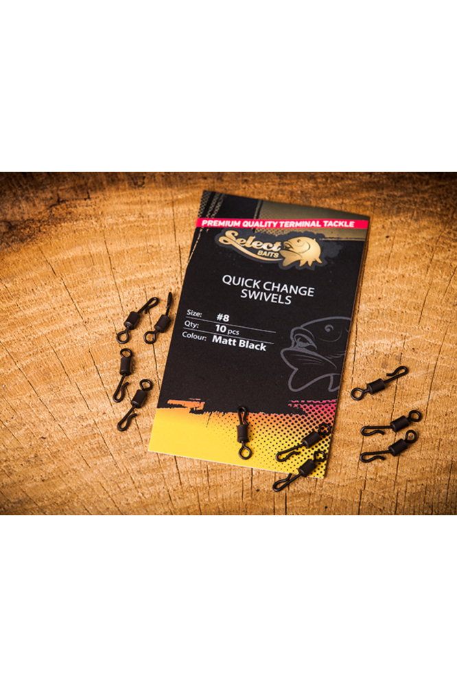 Vartejuri cu agrafa rapida Select Baits Quick Change Swivels #8 [2]