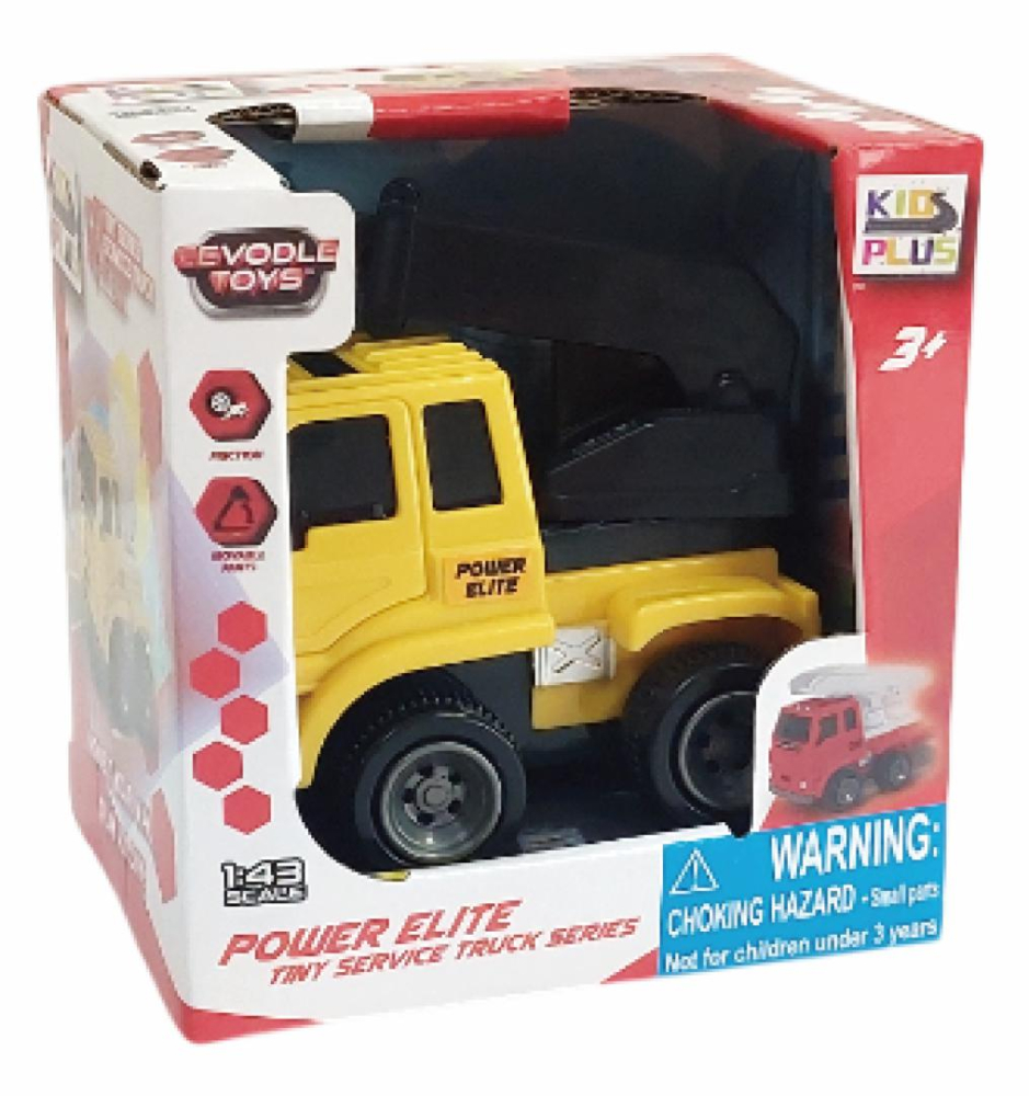 Vehicule cu frictiune, scara 1/43, 10cm, macara galbena [2]