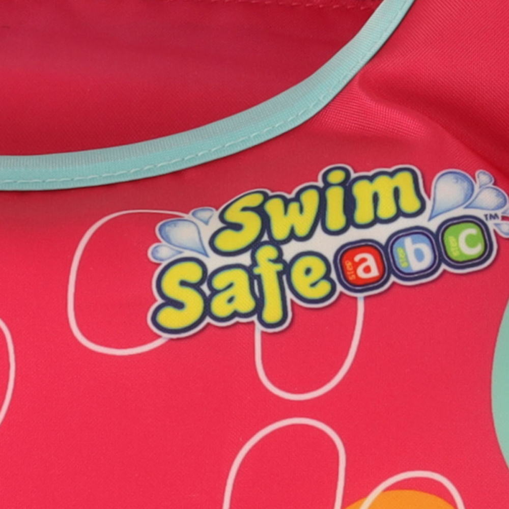Vesta de inot cu maneci pentru Copii, Reglabila, Swim Safe, Roz, 3-6 Ani [3]