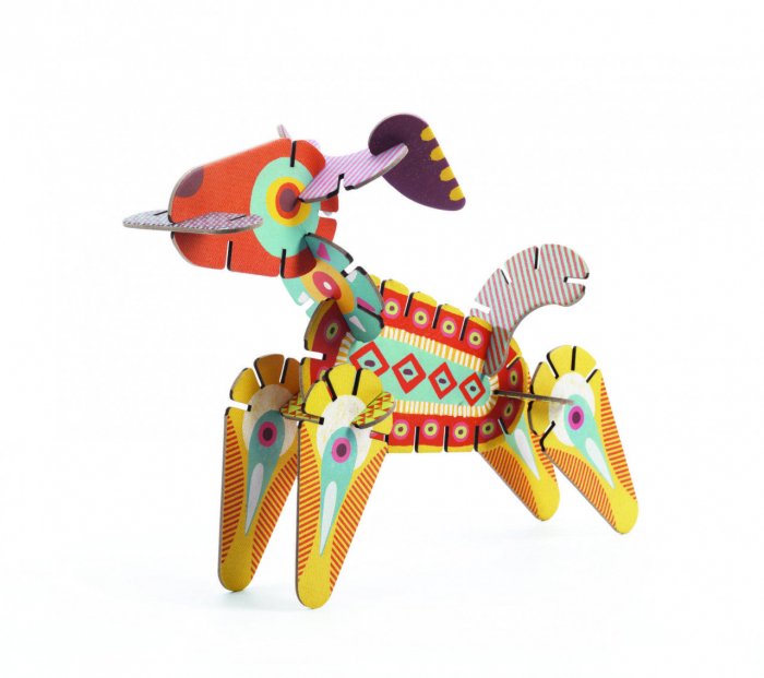 Volubo - Animale, Set construit animale, 65 piese, Djeco, varsta 3 - 6, 6 - 9 ani, Baiat, Fata [4]