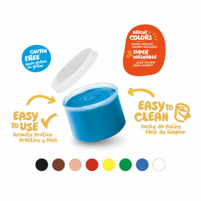 Vopsea de pictat cu degetele pentru copii Carioca Baby Finger Paint. [2]