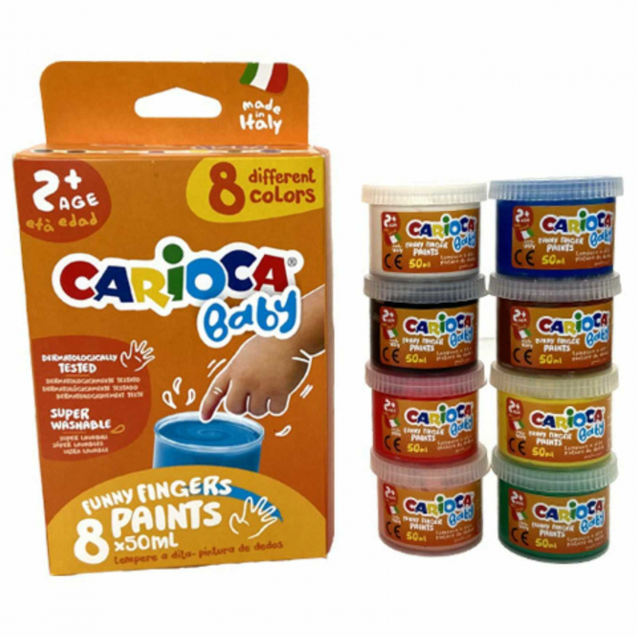Vopsea de pictat cu degetele pentru copii Carioca Baby Finger Paint. [5]