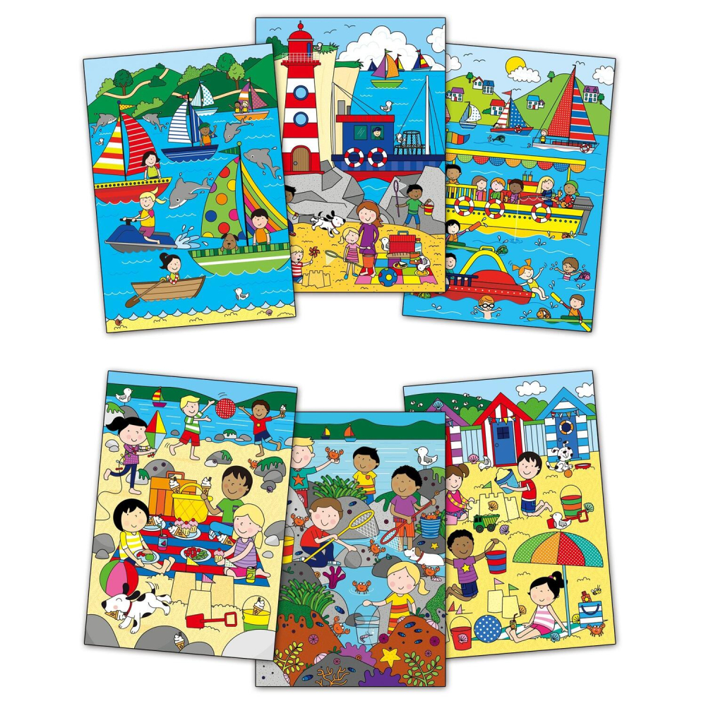 Carte de colorat cu apa magica Water Magic - La Mare [6]