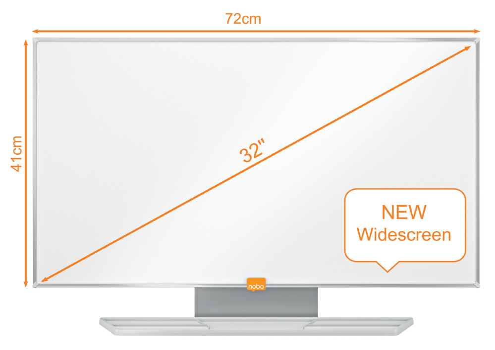 Whiteboard magnetic otel emailat widescreen 32" prestige nobo [2]