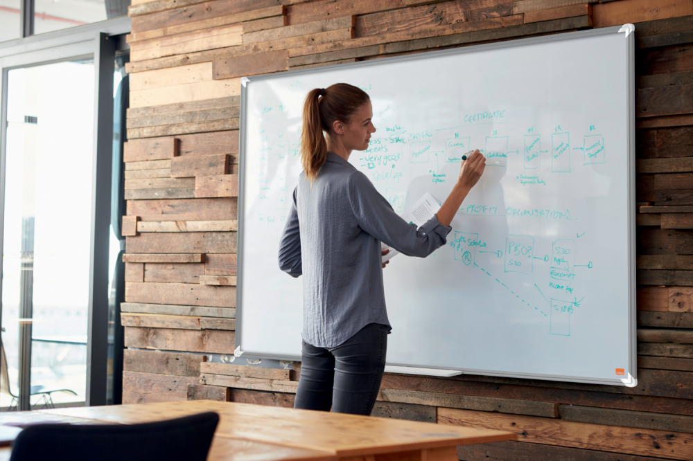 Whiteboard magnetic otel lacuit 60*90cm premium plus nobo [4]