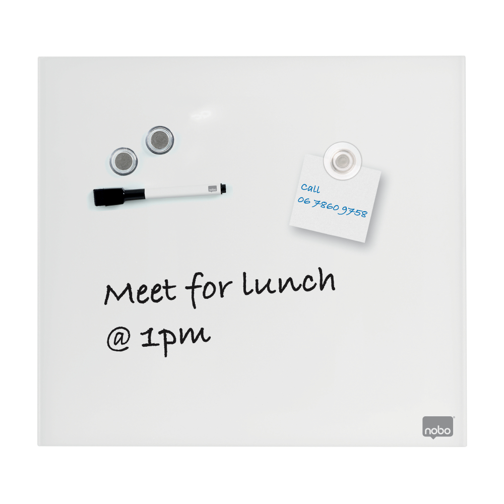 Whiteboard magnetic sticla 30*30 cm+accesorii diamond nobo [2]
