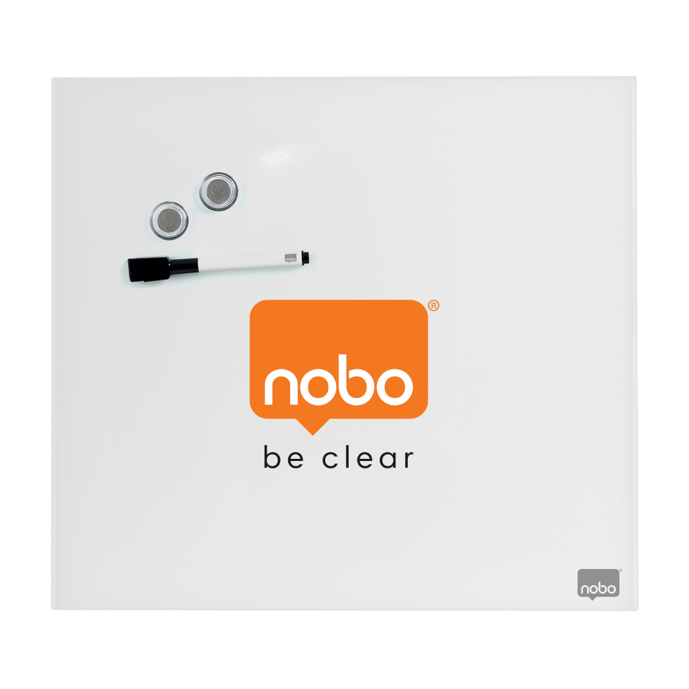 Whiteboard magnetic sticla 30*30 cm+accesorii diamond nobo [4]