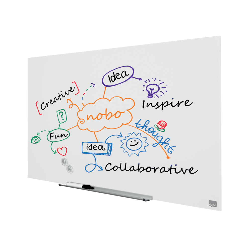 Whiteboard magnetic sticla widescreen 45" diamond nobo [3]