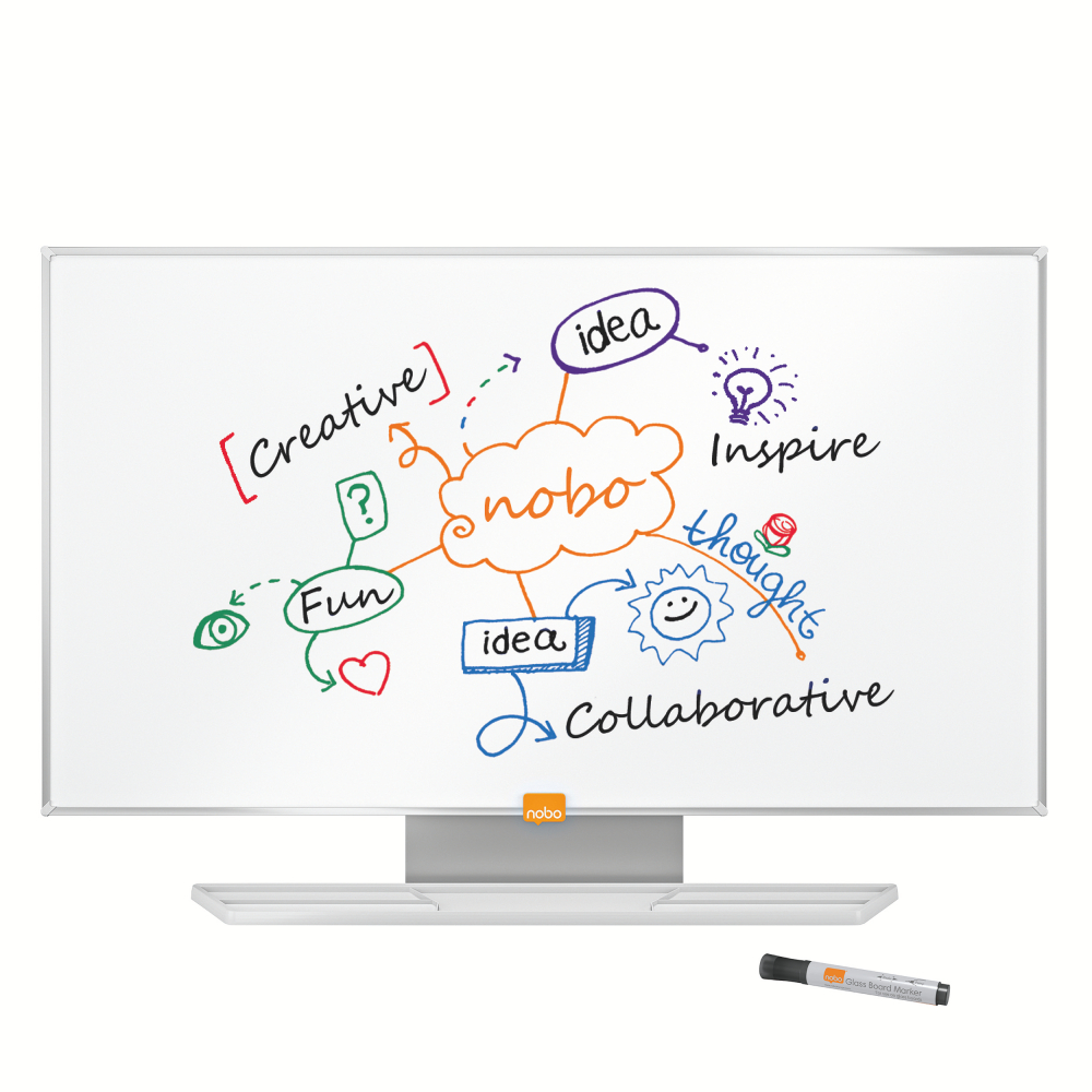 Whiteboard magnetic widescreen 32"(721*411mm) nano clean nobo [5]