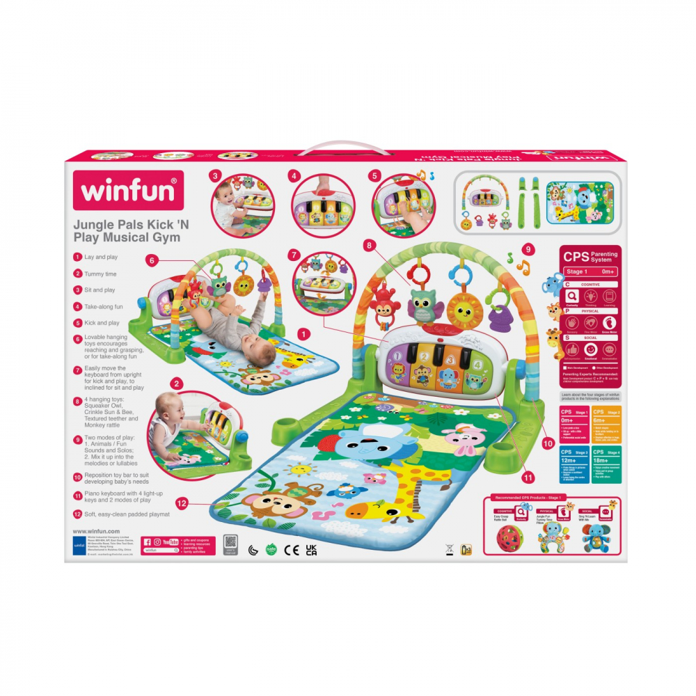 Winfun centru de activitati muzical prietenii din jungla, varsta de la 0 luni la 2 ani [6]