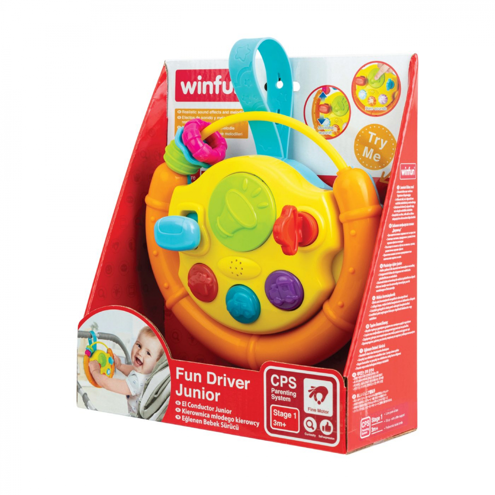 Winfun jucarie volan cu activitati, varsta de la 3 luni la 3 ani [1]