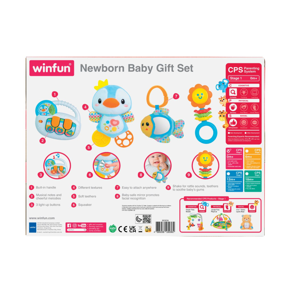 Winfun set jucarii interactive cadou pentru nou nascuti copii varsta 0 luni - 2 ani [8]