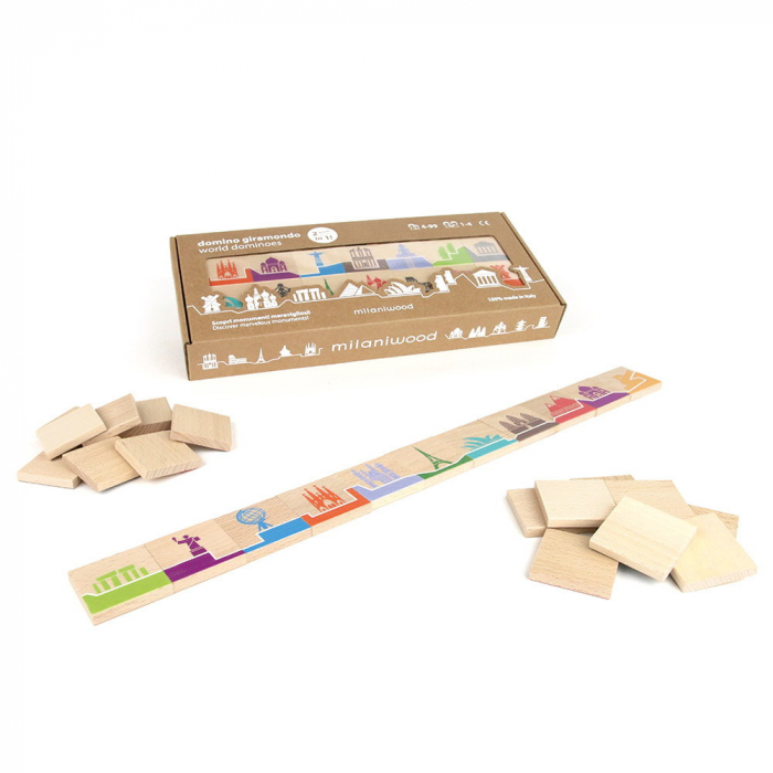World Dominoes, joc de domino si memorie, Milaniwood, 4-9 ani [2]