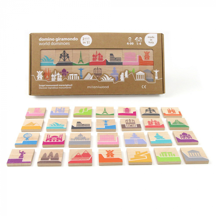 World Dominoes, joc de domino si memorie, Milaniwood, 4-9 ani [1]