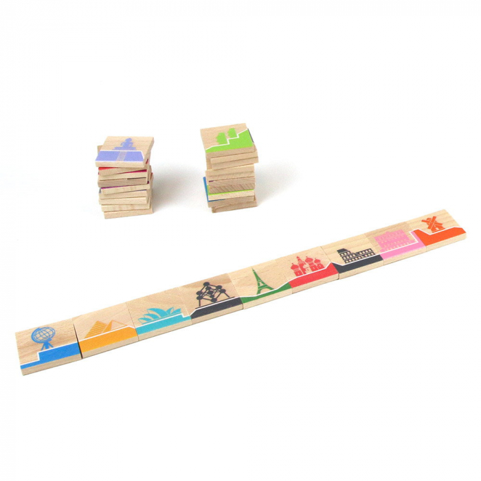 World Dominoes, joc de domino si memorie, Milaniwood, 4-9 ani [6]