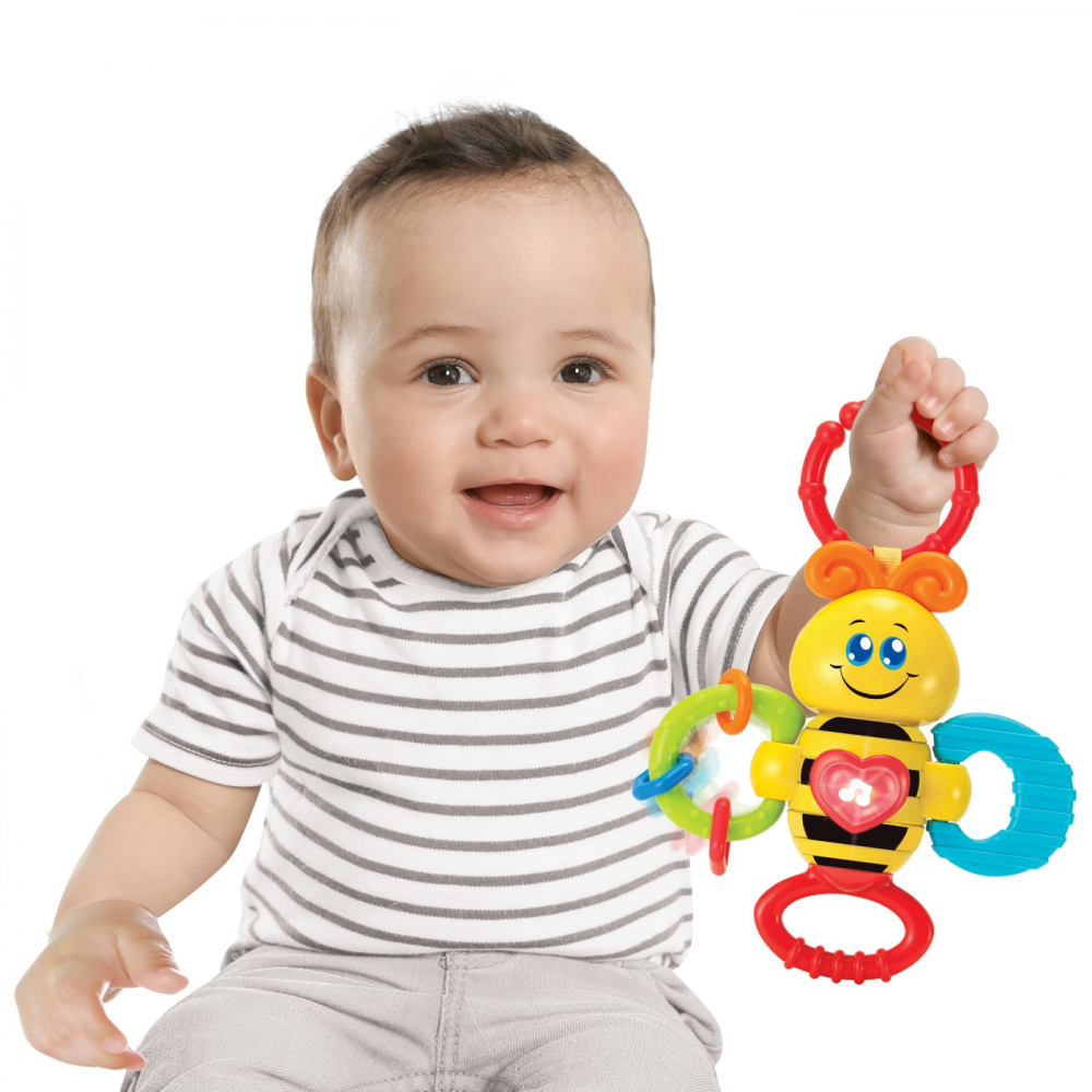 Zornaitoare albinuta cu sunete si lumini pentru bebelusi, winfun, varsta de la 3 luni la 2 ani [3]