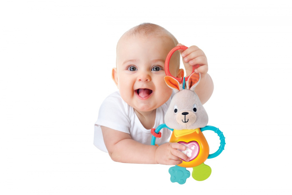 Zornaitoare iepuras cu sunete si lumini pentru bebelusi, winfun, varsta de la 3 luni la 2 ani [3]
