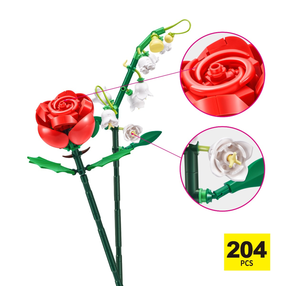 Zuru Max - Set de constructie, Flori de gradina, diverse modele copii varsta 3 ani + [10]