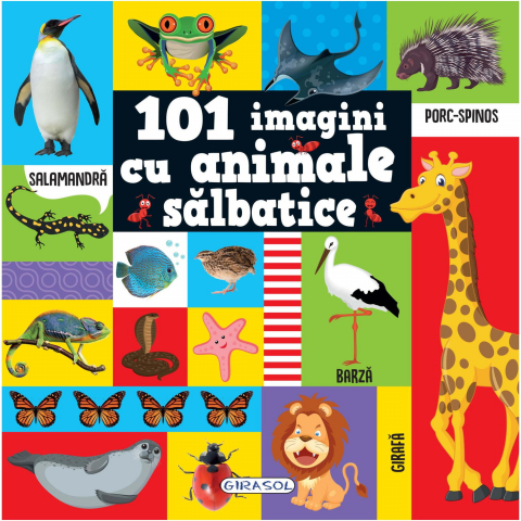 Cărți Educative, Activități - 101 imagini cu animale salbatice