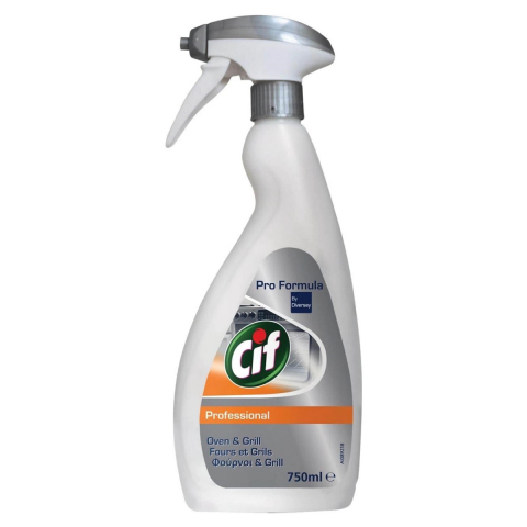 Solutii suprafete bucatarie - Detergent pentru cuptor si aragaz CIF Professional Pro Formula, 750 ml