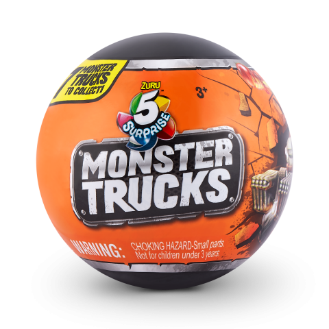 Jucării și Jocuri pentru copii - 5 Surprise - Monster Truck, S1 varsta 3-5 ani ,5-7 ani ,7-9 ani, Baieti