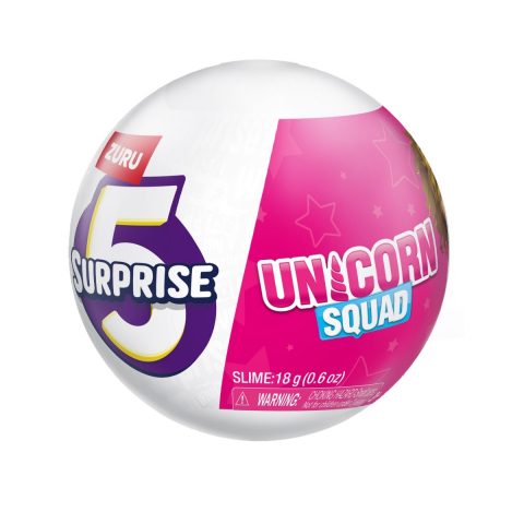 Jucării și Jocuri pentru copii - 5 Surprise - Unicorn Squad, S7 (V2) varsta 3-5 ani ,5-7 ani ,7-9 ani, Fete