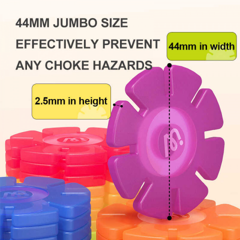 Set de constructie STEM, fulgi de zapada colorati, din plastic, 200 piese [4]