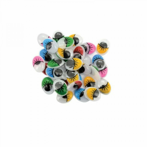 Art & Craft si Artizanat - Set 40 Ochișori Mobili cu Gene, 12 mm - Accesorii Craft