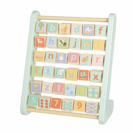 Abac din lemn, Alfabet cu animale de ferma, Orange Tree Toys, varsta 1 - 3 ani, Baiat, Fata [2]