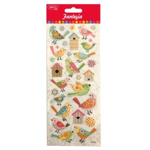 Art & Craft si Artizanat - Abtibild - ab021 pasari fantezia daco