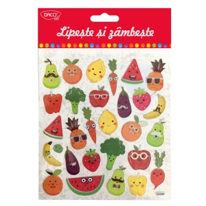 Art & Craft si Artizanat - Abtibild - ab026 fructe si legume lipeste si zambeste daco