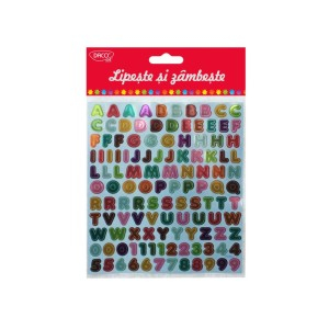 Art & Craft si Artizanat - Abtibild - ab038 litere si cifre lipeste si zambeste daco 3 buc