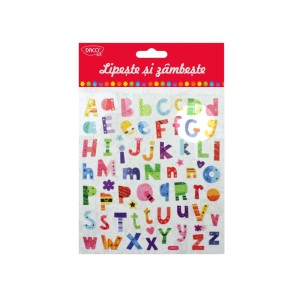 Art & Craft si Artizanat - Abtibild - ab039 litere vesele lipeste si zambeste daco 3 buc
