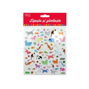 Art & Craft si Artizanat - Abtibild - ab042 pisici lipeste si zambeste daco 3 buc