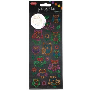 Art & Craft si Artizanat - Abtibild - ab052 bufnite neonele daco 3 buc