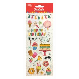 Art & Craft si Artizanat - Abtibild - ab056 happy birthday fantezia daco 3 buc