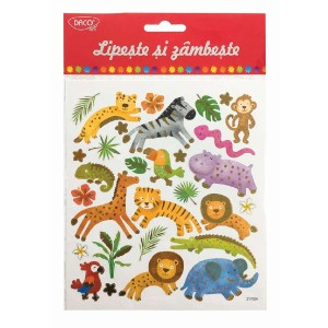Art & Craft si Artizanat - Abtibild - ab061 jungla lipeste si zambeste daco 3 buc