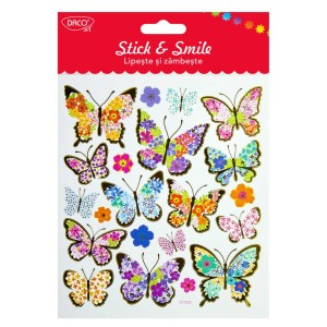 Art & Craft si Artizanat - Abtibild - ab068 fluturi lipeste si zambeste daco 3 buc