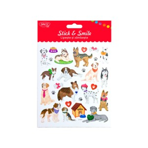 Art & Craft si Artizanat - Abtibild - ab082 caini lipeste si zambeste daco 3 buc