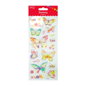 Art & Craft si Artizanat - Abtibild - ab088 fluturi fantezia daco 3 buc