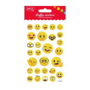 Art & Craft si Artizanat - Abtibild - ab093 smileys pufoase daco 3 buc