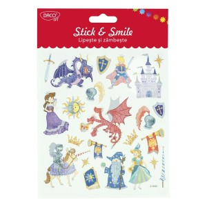 Art & Craft si Artizanat - Abtibild - ab099 poveste lipeste si zambeste daco 3 buc